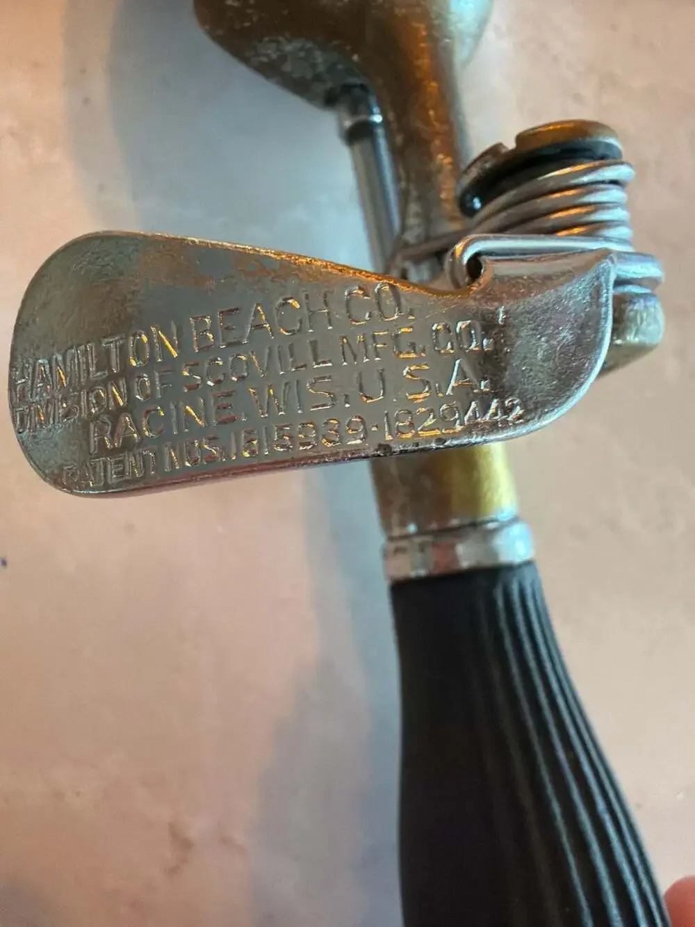 Vintage Hamilton Beach No. 51 Ice Cream Scoop with Black‎ Bakelite Handle